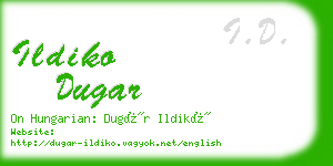 ildiko dugar business card